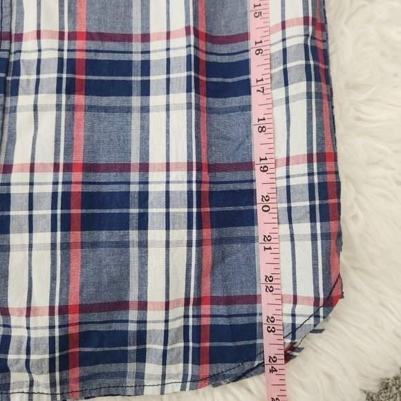 Class Club Boy's Short Sleeve Plad Button down shirt. Size 14/16. New. C1 - Picture 5 of 7